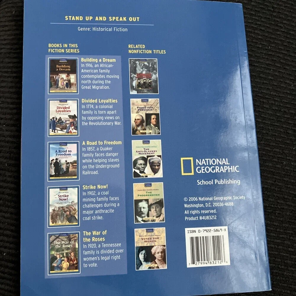 Content-Based Chapter Books Fiction (Social Studies: Stand Up and Speak Out):...